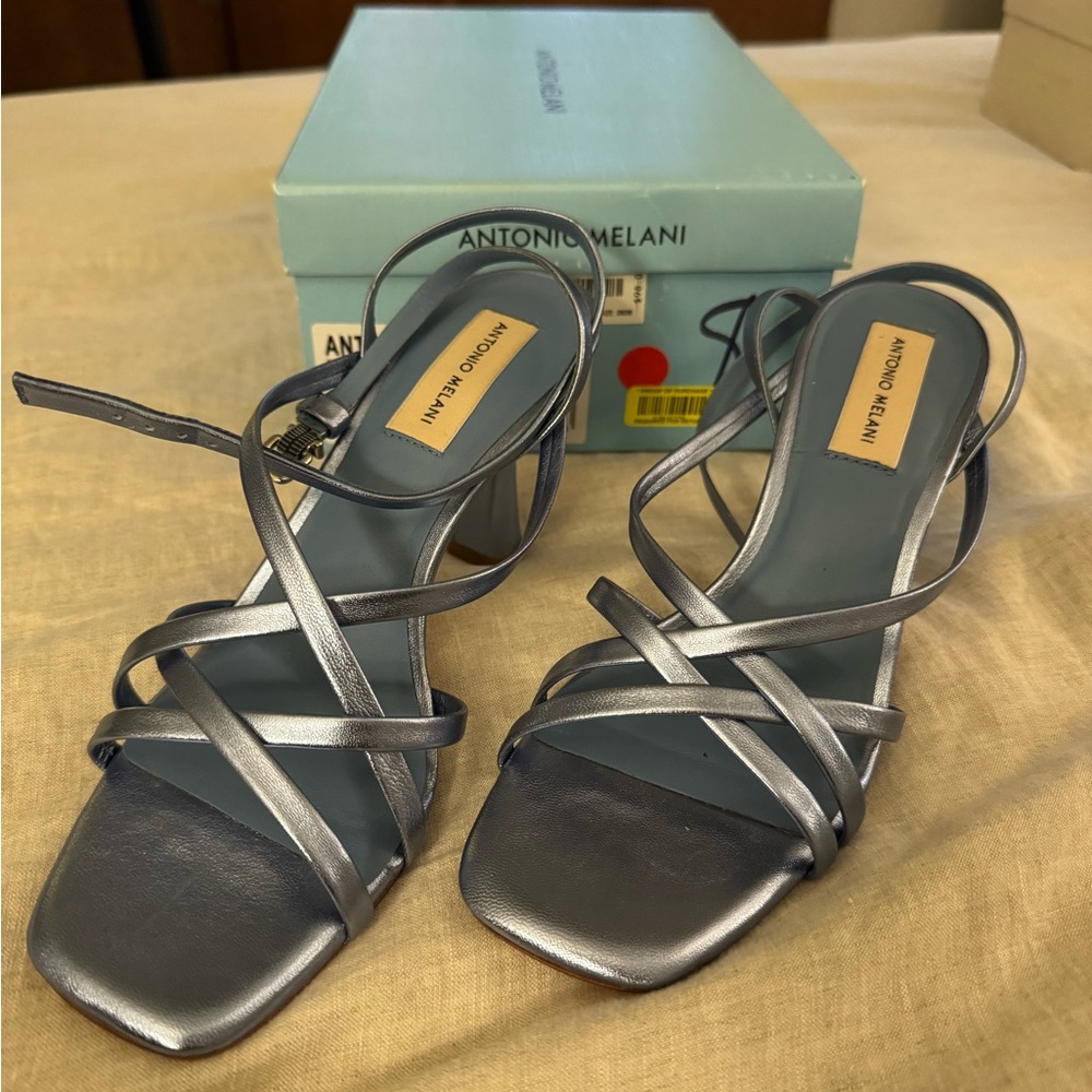 Antonio Melani Powder Blue Strap Heels